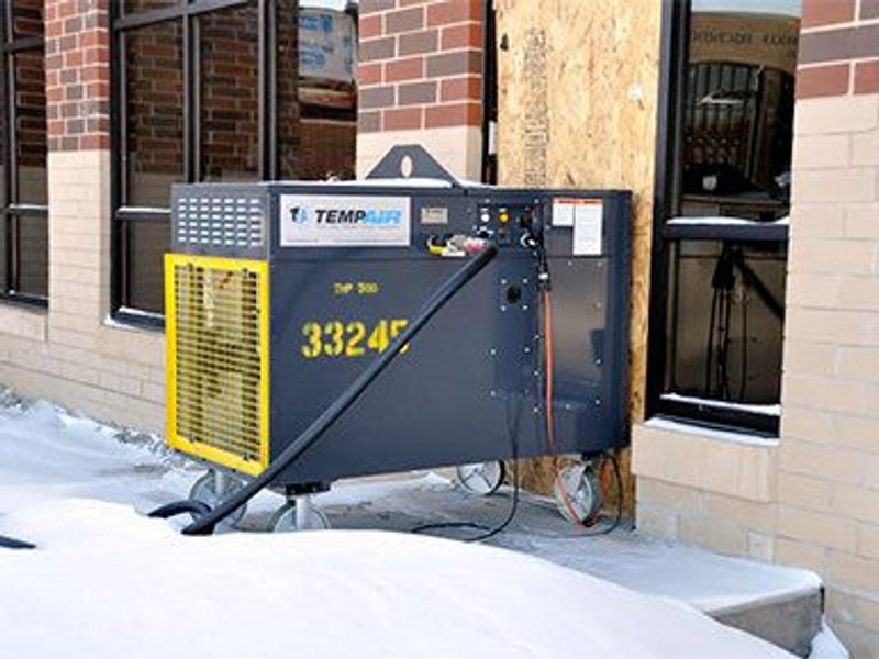 Temporary electrical service on a job site